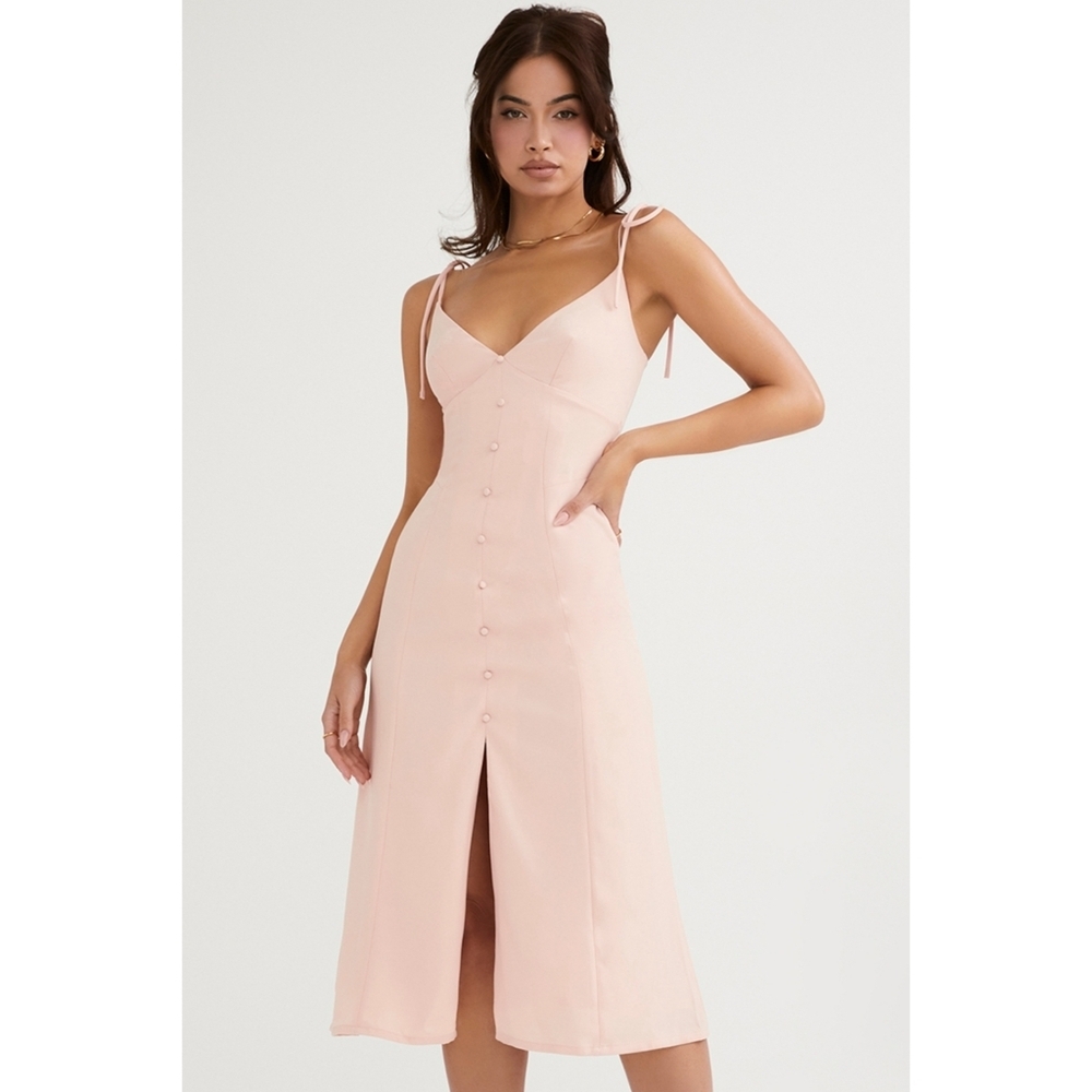 HOUSE OF CB Cornelia Dress Pink Midi  S Small